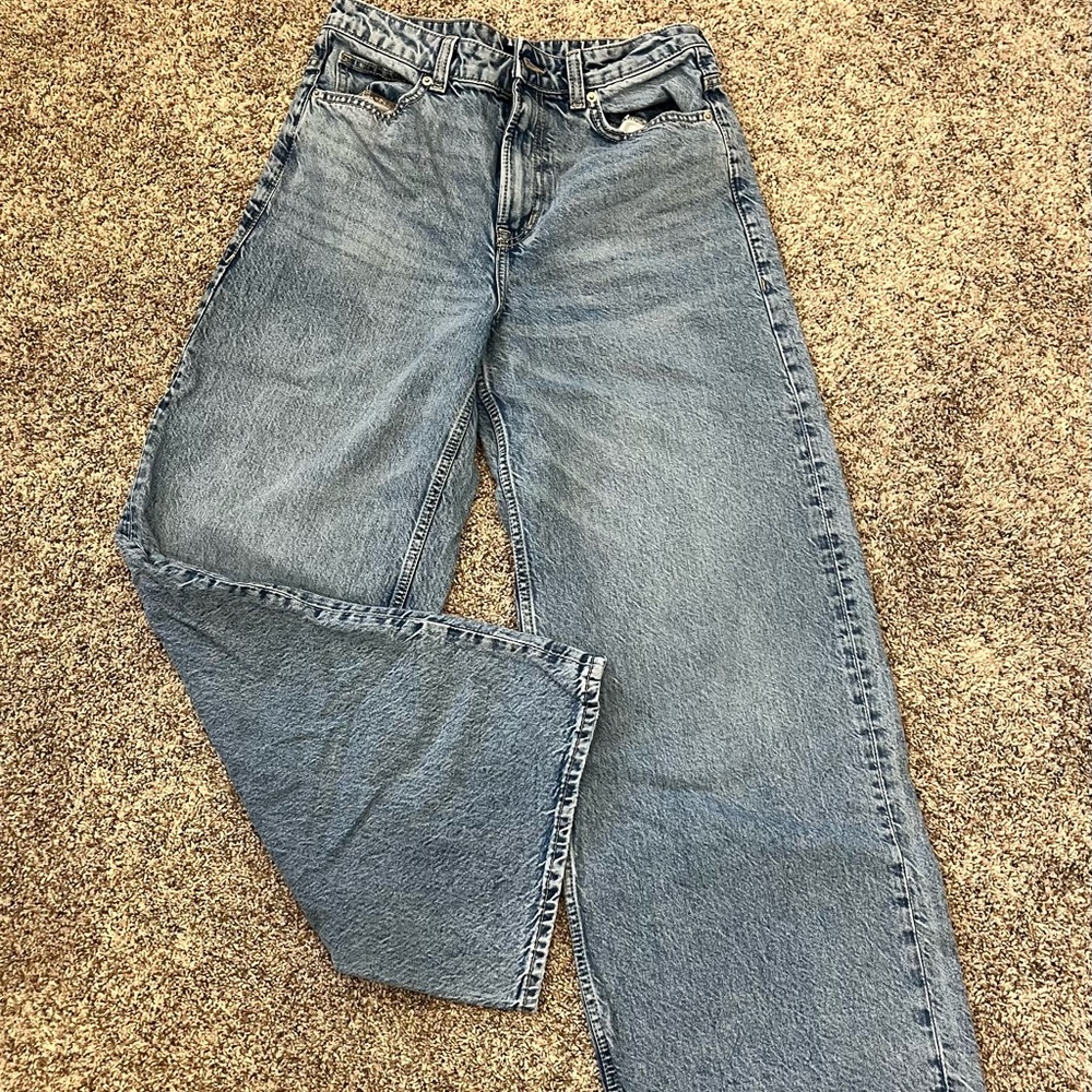Divided Blue Boyfriend Jeans High-Rise Relaxed Fit